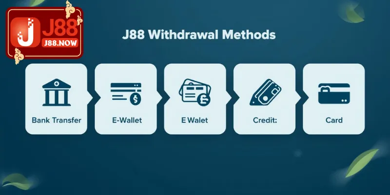 J88 cung cấp đa dạng phương thức rút tiền tại hệ thống