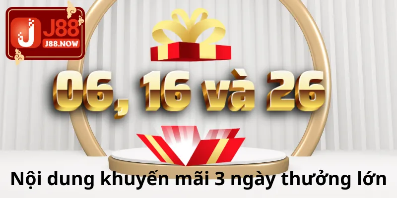 Nội dung khuyến mãi 3 ngày thưởng lớn